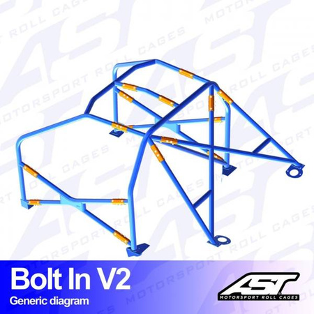 Roll Cage BMW (E30) 3-Series 2-doors Coupe AWD BOLT IN V2