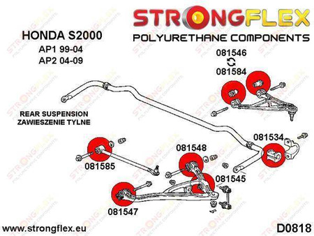 Rear track control arm bush