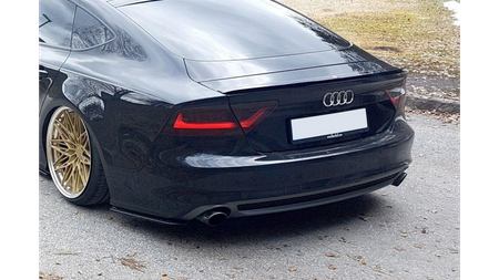 Splitter Audi A7 C7 S-Line Rear v.1 Gloss Black