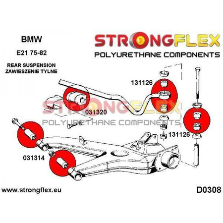 Rear trailing arm bush SPORT