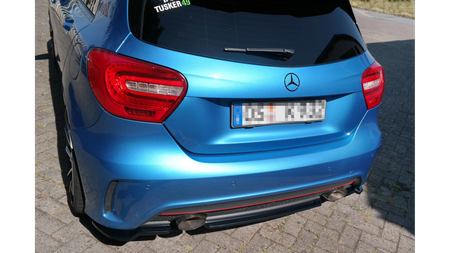 Splitter Mercedes-Benz A W176 AMG-LINE Rear Central without Diffuser Gloss Black