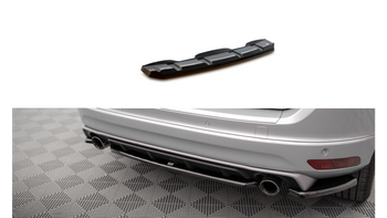 Splitter Volvo XC60 R-Design I Facelift Tył Środkowy Gloss Black