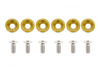 Decorative screws washers M8x1.25 15mm JDM Gold