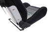 Racing seat CUGA Bride Velvet Black Grey