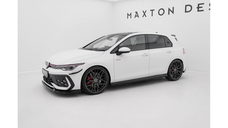 Dokładka Volkswagen Golf GTI GTE GTI Clubsport R-Line Mk8 Progi Street Pro Black-Red v.2