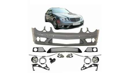 Bumper Mercedes-Benz E W211 S211 Facelift Front PDC SRA Fog Lights