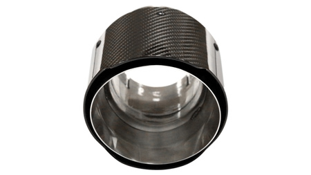 Końcówka tłumika 127mm wejście 63mm Carbon Gloss