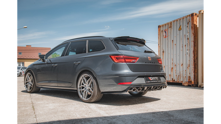 Splitter Seat Leon Cupra III Facelift Sportstourer Tył Boczne v.2 Gloss Black