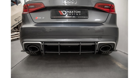 Diffuser Audi RS3 8V Sportback Rear Racing Durability v.1 Red