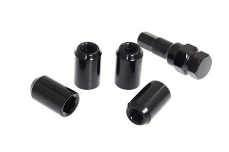 Nakrętki przelotowe M12x1,25 L:32mm Czarne