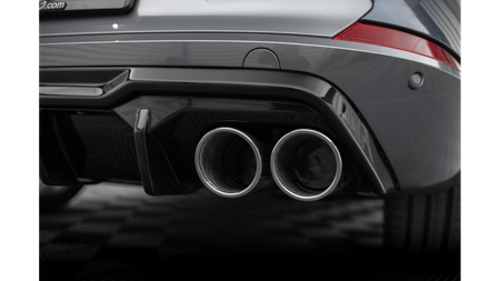 Diffuser Cupra Formentor Rear Valance v.3 + Exhaust Ends Imitation Gloss Black Chrome