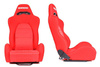 Fotel sportowy K700 Welur Bride Czerwony