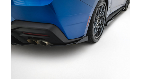 Splitter Ford Mustang GT Mk7 Rear Side Street Pro Black + Gloss Flaps