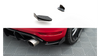 Splitter Volkswagen Golf VI GTI Tył Boczne Racing Durability Black-Red + Gloss Flaps