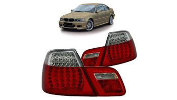 Lampy BMW 3 E46 Facelift Tył LED Red-Clear