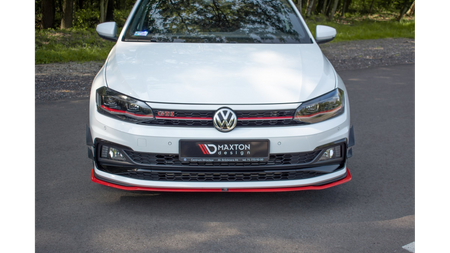 Splitter Volkswagen Polo VI GTI Front v.2 Red