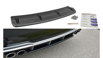 Splitter Audi S3 8V Facelift Tył Środkowy Gloss Black