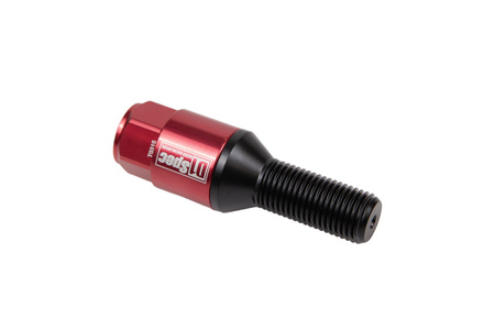 Racing bolts D1Spec Heptagon 2in1 M14x1,25 30mm Cone Red