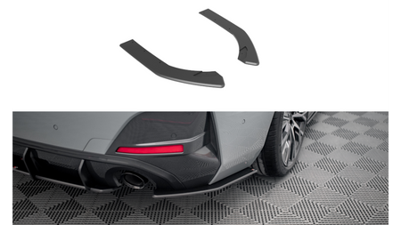 Splitter BMW 4 G26 M-Pack Rear Side Street Pro Black-Red