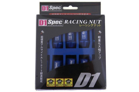 Forged wheel lug nuts D1Spec Alu 12x1,5 blue