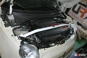 Fiat 500 07+ 09./1.4 UltraRacing 2Point front upper Strutbar