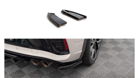 Splitter Volkswagen T-Roc Facelift R R-Line Tył Boczne Gloss Black