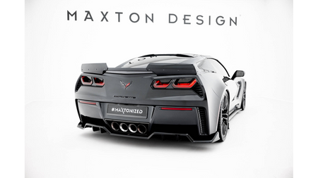 Splitter Chevrolet Corvette Z06 C7 Rear Central with Diffuser