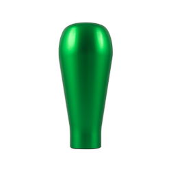 Long green aluminum knob