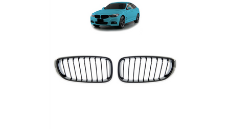 Grill BMW 3 F34 pojedyncze żeberka Gloss Black