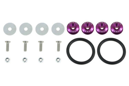 Bumper Trunk Fasteners Quick Release Purple