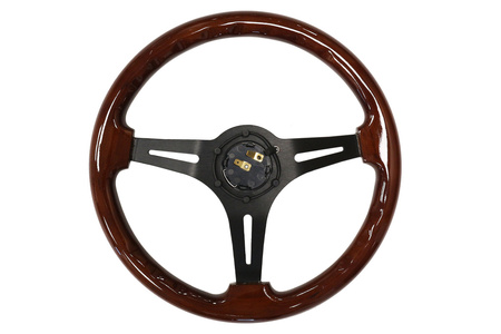 Steering wheel 350mm Wood Black