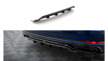 Splitter Audi A4 B9 Competition Tył Środkowy z Dyfuzorem