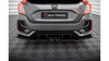 Splitter Honda Civic X Facelift Sport Tył Boczne Street Pro Black-Red