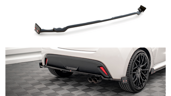 Splitter Toyota Yaris IV Rear Central v.1 + Flaps Gloss Black