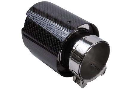 Końcówka tłumika 89mm wejście 70mm Carbon Gloss