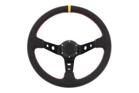 Steering wheel Pro 350mm offset:80mm Leather Black