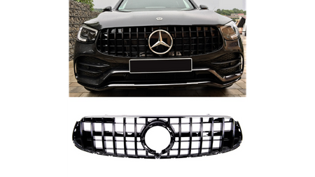 Grill Mercedes-Benz GLC X253 GLC C253 Facelift GT Gloss Black Camera