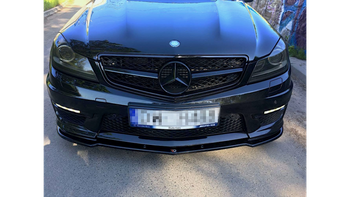 Splitter Mercedes-Benz C63 AMG W204 Facelift S204 Facelift Front Gloss Black