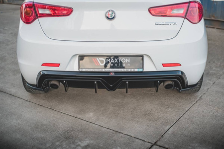 Diffuser Alfa Romeo Giulietta Facelift Rear Valance Exhaust on both sides version Gloss Black