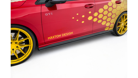 Dokładka Volkswagen Golf GTI Clubsport Mk8 Facelift Progi Street Pro Black-Red