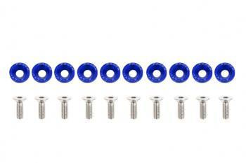 Decorative screws M6x1.0 15mm JDM Blue