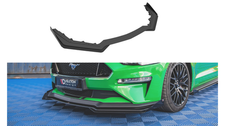 Splitter Ford Mustang VI GT Facelift Przód Pro v.1 + flaps Black