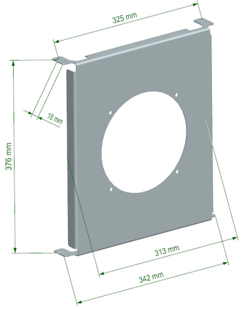 Cooling Plate TurboWorks Chłodnicy Oleju 25 rzędowej Race 7 calowy wentylator