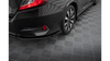 Splitter Honda Civic X Tył Boczne Street Pro Black-Red + Gloss Flaps