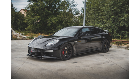 Dokładka Porsche Panamera Turbo 970 Facelift Progi v.2 Gloss Black