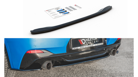 Splitter BMW X2 F39 M-Pack Tył Środkowy Gloss Black