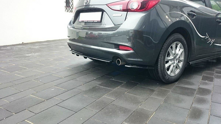Splitter Mazda 3 III Facelift Tył Boczne Gloss Black