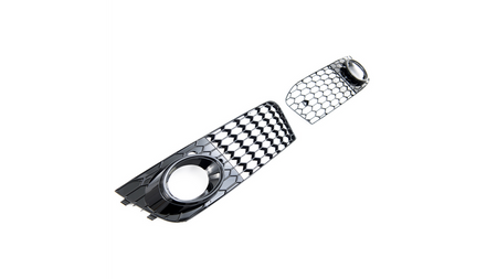 Fog Light Covers Audi A4 B8 Gloss Black