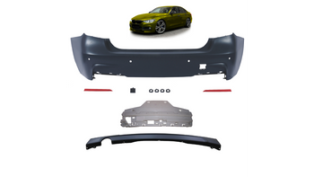 Bumper BMW 3 F30 Rear with Diffuser