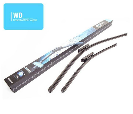 Front set dedicated silicon wiperblades Renault Kangoo